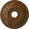 Ekena Millwork Valletta Ceiling Medallion (Fits Canopies up to 3 1/2"), 18"OD x 3 1/2"ID x 1"P, Smokey Topaz CM18VLSTF - alternate 1